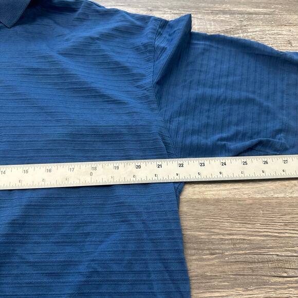 Nike Tiger Woods Polo Shirt Golf Collection‎ Blue Mens L Golf United Airlines - Picture 6 of 12